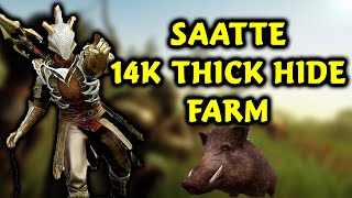 1 SAATTE 14K THICK HIDE FARM NEW WORLD [upl. by Luemas572]