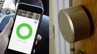 August Smart Lock amp Connect Review  Lock and Unlock Your Front Door Using A Smartphone [upl. by Larentia]