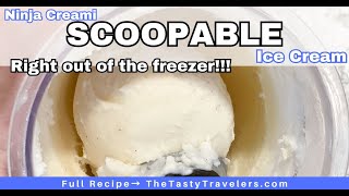 Ninja Creami Scoopable Vanilla Ice Cream [upl. by Dang]