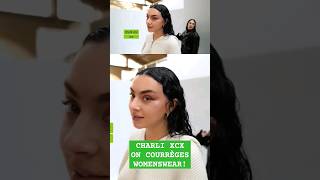 CHARLI XCX REVEALS HER COURRÈGES COUPS DE COEUR charlixcx fashion courreges [upl. by Ahsina]