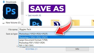 How To Fix Photoshop Save As only showing PSD PSB or Tiff [upl. by Doi678]