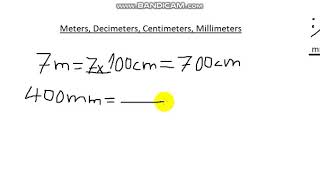 Meters Decimeters Centimeters Millimeters [upl. by Ainafetse]