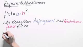 Kenngrößen von Exponentialfunktionen bestimmen  Mathematik  Funktionen [upl. by Silvers960]