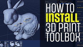 Install 3D Print Toolbox AddOn in Blender 42 [upl. by Aliam]