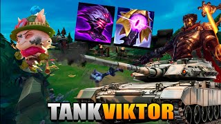 VIKTOR GAMEPLAY TANK BUILD ESTA DEMASIADO OP [upl. by Thorny181]