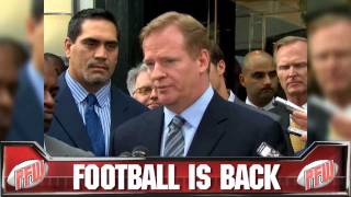 quotFootball Is Backquot The end of the NFL Lockout [upl. by Iggam63]