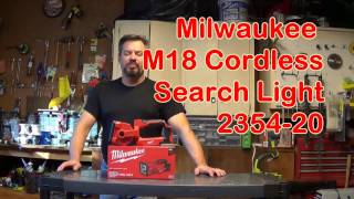 Milwaukee M18 Cordless LED Search Light 235420 [upl. by Soilissav]