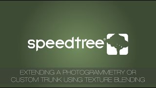 SpeedTree 82 Extending a Photogrammetry or Custom Trunk Using Texture Blending [upl. by Aelanna]