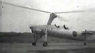 Japanese Autogyro Autogiro WWII footage KD1a Kayaba KA2 KA [upl. by Ocirnor]