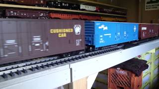 Aristocraft 53 Evans Box Cars [upl. by Yrevi]