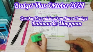 BUDGET PLANNER OKTOBER 2024  Yukk Mulaii Budgeting [upl. by Nahtanhoj]