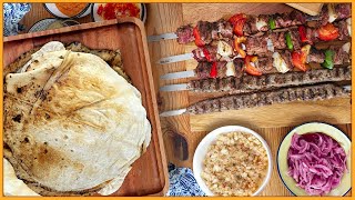 Pan fácil sin levadura ni masa madre Pan Lavash Ft Cesar Keif  receta shish kebbab [upl. by Latsyrhk63]