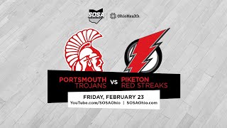 BOYS BB Sectional Final  Portsmouth Trojans vs Piketon Red Streaks [upl. by Ange]