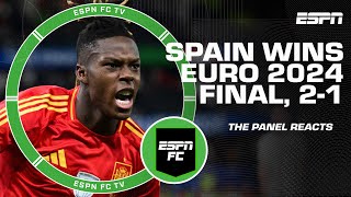 Spain vs England REACTION 👀 ‘The best team won’  Craig Burley  ESPN FC [upl. by Nauqram]