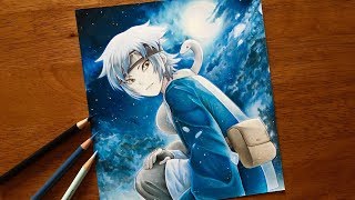 Drawing Mitsuki  ART BATTLE COLLAB [upl. by Dailey]