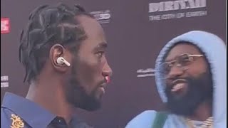 Terence Crawford Exchange Words with Jaron Ennis [upl. by Salas132]