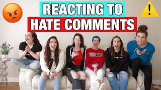 REACTING TO HATE COMMENTS [upl. by Haldane807]