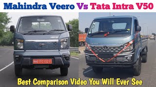 Mahindra Veero V6 16 XXL vs Tata Intra V50  Difference Between Mahindra Veero amp Tata Intra V50 [upl. by Andee946]