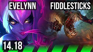 EVELYNN vs FIDDLESTICKS JGL  417 1300 games  BR Master  1418 [upl. by Saunder892]