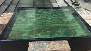 Bulletproof Glass vs 60000 PSI Waterjet [upl. by Walburga]