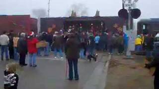 Christmas Train Stop in Alexandria MN [upl. by Ellienad]