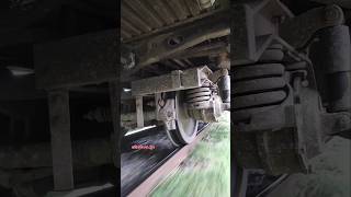 Bogie suspension movement line localvbr Bangladesh railway new track railroad [upl. by Nomzzaj999]