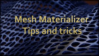 Tips using Mesh Materializer  Blender Addon [upl. by Robinia]