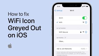 How To Fix WiFi Icon Greyed Out on iPhone [upl. by Elyrehc]