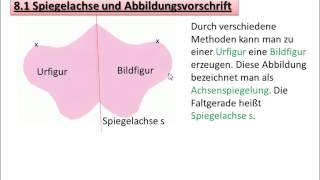 21 Spiegelachse und Abbildungsvorschrift [upl. by Jenifer]