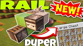 Minecraft 121  Working Unlimited Rail Duper Glitch Farm  Rail Duplicator Tutorial JavaBedrock [upl. by Elockin]