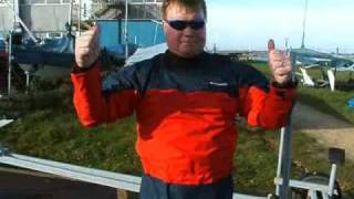 Crewsaver drysuit demo on how to do up a back zipped drysuit [upl. by Eta572]