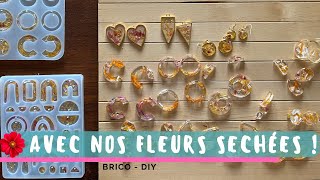 ✂️🌸 ON FABRIQUE DES BIJOUX AVEC NOS FLEURS  diy [upl. by Bergin502]