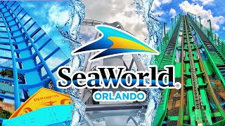 EVERY Coaster at SeaWorld Orlando  2024 Edition 4K [upl. by Gabler]