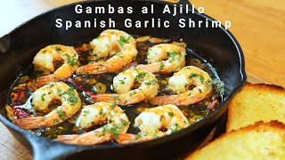 Gambas al Ajillo Spanish Garlic Shrimp Recipe [upl. by Labannah]