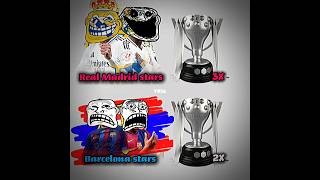 REAL MADRID STARS VS BARCELONA STARS shorts trophy barcelona realmadrid tanding [upl. by Luhem]