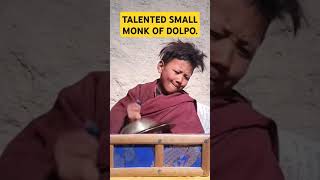 Talented small monk of Dolpo talentedsmallmonk monk puja [upl. by Syned]