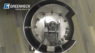 Greenheck  Centering a wheel on a spun aluminum rooftop exhaust fan [upl. by Broeder]