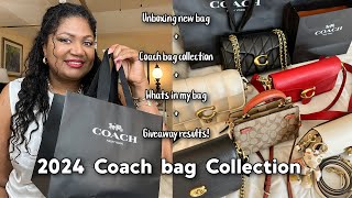 My COACH BAG COLLECTION Whats in my bag amp bag Giveaway coachbag bagcollection whatsinmybag [upl. by Seiden834]