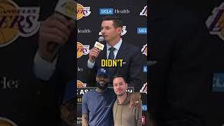 Someone’s response at Redick’s Lakers press conference 😅😂 [upl. by Kast]