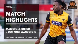 Maidstone United Vs Dorking Wanderers 160822 [upl. by Helaina]