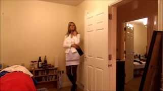 White dress and Blazer Crossdresser video [upl. by Docia]