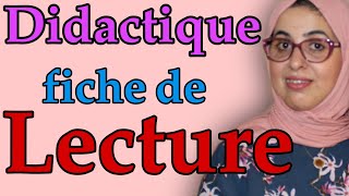 Didactique fiche de lecture enseignement primaire [upl. by Ycnahc519]