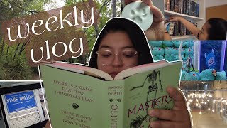 weekly vlog ☁️  loss of my fur baby finishing Masters of Death reorganizing my bookshelf 🐶🤍📚 [upl. by Enairb]