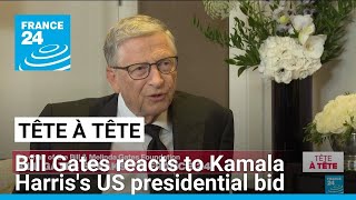 Bill Gates on Kamala Harriss US presidential bid Its great to have somebody younger [upl. by Yortal359]