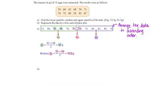 Find Lower amp Upper Quartiles Median of an Ungrouped Data Set and Construct a BoxandWhisker Plot [upl. by Danby533]