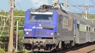 Z5600 BB27300 VB2N Transilien  Départs de la gare de Viroflay Rive Gauche [upl. by Burty]