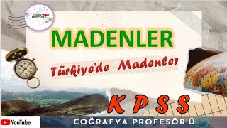 KPSS 2023  MADENLER  Türkiyedeki Madencilik ve Çeşitleri   Kağıt üzerinde anlatım [upl. by Aisenet]