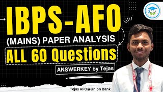 AFOMains PAPER ANALYSIS ALL 60 Questions With Answerkey by agroacademy [upl. by Prochora]