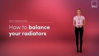 How to balance your radiators  UK  BOXT [upl. by Hilel]