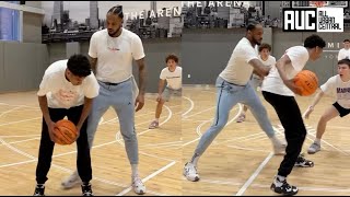 Carmelo Anthony Gets OD Physical With His Son Kiyan Training Him For The League [upl. by Martinelli]